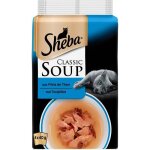Sheba soupe sachets fracheur aux filets de thon - pour chat - 4 x 40 g