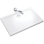 Shimmer receveur de douche + siphon couleur - blanc mod�le - 100 x 120 cm