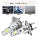 Shipenophy ampoule antibrouillard 2pcs 80w 6000k universal h7 led phares antibrouillard de voiture lampe ...
