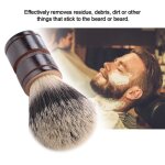 Shipenophy blaireau de rasage outil de rasage de barbe brosse � barbe pour hommes brosse � cheveux en ...