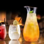 Pichet � eau - shipenophy - carafe en acrylique transparente - 700cc � 1450cc - ergonomique - anti - ...