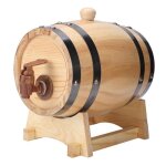 Shipenophy ft de bire maison 1. 5l mnage mini pin bois tonneau de vin ft en bois quipement de brassage ...