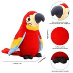 Shipenophy jouet en peluche perroquet parlant lectrique perroquet parlant lectrique en peluche jouet ...