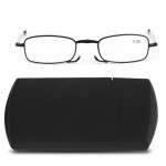 Lunettes de lecture - shipenophy - pliables - anti - fatigue - mtal - noir + 1. 50