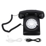 Shipenophy t�l�phone vintage t�l�phone fixe rotatif r�tro ann�es 60 cadran rotatif classique � lancienne ...