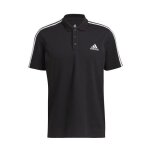 T - shirt adidas essentials 3stripes pique polo noir - homme / adulte T - shirt adidas essentials 3stripes pique polo noir - homme / adulte