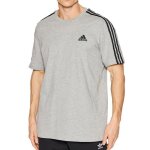 T - shirt adidas gris chiné 3 bandes pour hommes gl3735. T - shirt adidas gris chiné 3 bandes pour hommes gl3735.