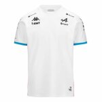 T - shirt adiry bwt alpine f1 team 2024 pour garon - blanc bleu rose