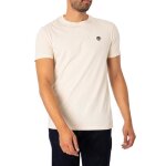 T - shirt ajust� dun river crew - timberland - homme - beige - manches courtes - 100% cotton