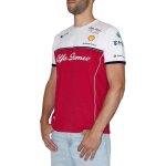T - shirt alfa romeo - officiel team f1 racing - homme - rouge - manches courtes