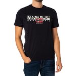 T - shirt - napapijri - aylmer - noir - 100% coton - manches courtes