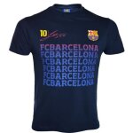 T - shirt - fc barcelone - lionel messi - bleu marine - manches courtes - enfant