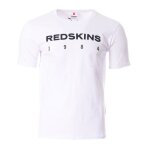 T - shirt homme redskins steelers - blanc - manches courtes - logo imprim� - coupe standard