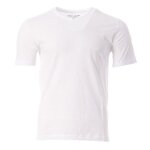 T - shirt - teddy smith - gildas - blanc - col v - manches courtes
