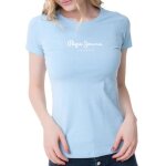 T - shirt bleu femme pepe jeans new virginia