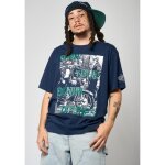 T - shirt bleu homme kaporal vorto - manches courtes - 100% coton