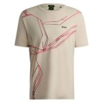 T - shirt boss tee beetle ? coton stretch co - responsable & motif dgrad ? beige open beige ? homme ...