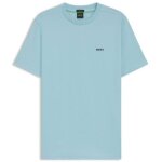 T - shirt boss tee ? coton stretch & logo contrast ? bleu clair ? homme