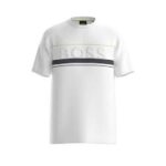 T - shirt boss tee iconic zone ? blanc ? style sportif et �l�gance contemporaine
