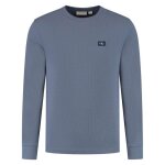 T - shirt calvin klein woven label waffle longsleeve hommes
