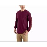 T - shirt carhartt sleeve logo l / s bordeau t. xxl - ek231 - prt - xxl
