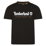 T - shirt col rond - timberland - noir - 100% coton - garon - regular - manches courtes