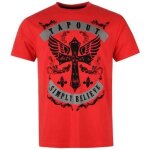 T - shirt collector - tapout - mma rouge et noir - manches courtes - confort lger - logo tapout