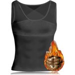 T - shirt compression gyn�comastie muscleup shapewear homme noir - fitness sans manche respirant