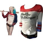 T - shirt costume suicide squad harley quinn - blanc - adulte - femme - batman T - shirt costume suicide squad harley quinn - blanc - adulte - femme - batman