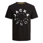 T - shirt coton - jack & jones - homme - noir - manches courtes
