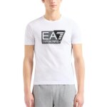 T - shirt ea7 pour homme visibility blanc 3dpt81pjm9z - 1100 - col arrondi - manches courtes - coupe ...