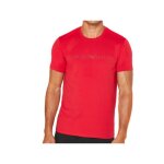 T shirt emporio armani homme logo crew neck rouge coton