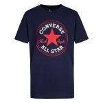 T - shirt enfant - converse - core chuck patch - obsidian / enamel red - 100% coton - manches courtes ...