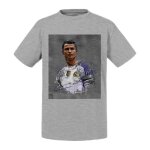 T - shirt enfant - fabulous - cristiano ronaldo - gris - manches courtes - lavable 60�