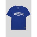 T - shirt enfant kaporal miny bleu 100% coton - manches courtes et inscriptions floqu�es