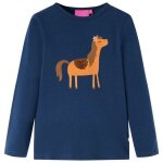T shirt enfants � manches longues bleu marine 104