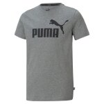 T - shirt enfant - puma - no1 logo - gris - manches courtes - col arrondi - confort exceptionnel