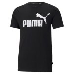 T - shirt enfant - puma - noir - 100% coton - manches courtes - col rond