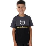 T - shirt enfant sergio tacchini brave noir et jaune