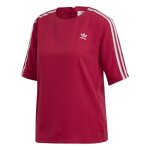T - shirt femme - adidas - 3 stripes - rose - manches courtes - col arrondi T - shirt femme - adidas - 3 stripes - rose - manches courtes - col arrondi