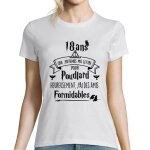 T - shirt femme - poudlard - manches courtes - col arrondi - blanc - anniversaire 18 ans