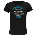 T - shirt femme - formidable - 3xl - 100% coton bio - manches courtes - col capuche