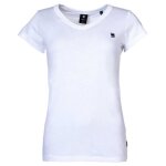 T - shirt femme g - star raw - uni - eyben slim v t wmn - blanc - coton mlang - manches courtes - col ...