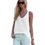 T - shirt femme - leoclotho - gil l - slim - manches courtes - blanc