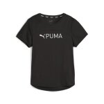 T - shirt femme - puma - fit logo ultrabreathe - noir - manches courtes - respirant