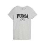 T - shirt femme puma squad graphic - gris chin - l