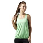 T - shirt femme reebok os long bra top l - vert - marque reebok