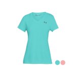 T - shirt femme - under armour - 1289650 - vert - manches courtes - polyester