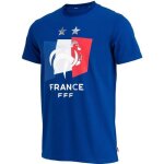 T - shirt fff - collection officielle equipe de france de football - enfant - bleu - manches courtes