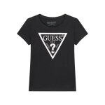 T - shirt fille - guess - core - 100% coton - manches courtes - noir
